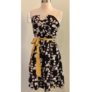 Anthropologie strapless elephant dress size 6